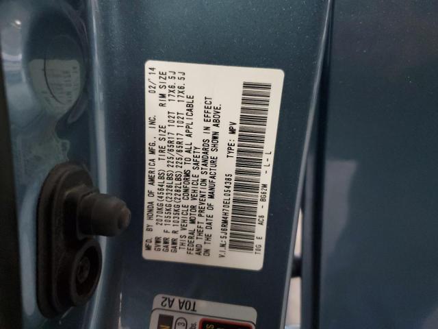 2014 Honda Cr-V Exl VIN: 5J6RM4H70EL054385 Lot: 59368234