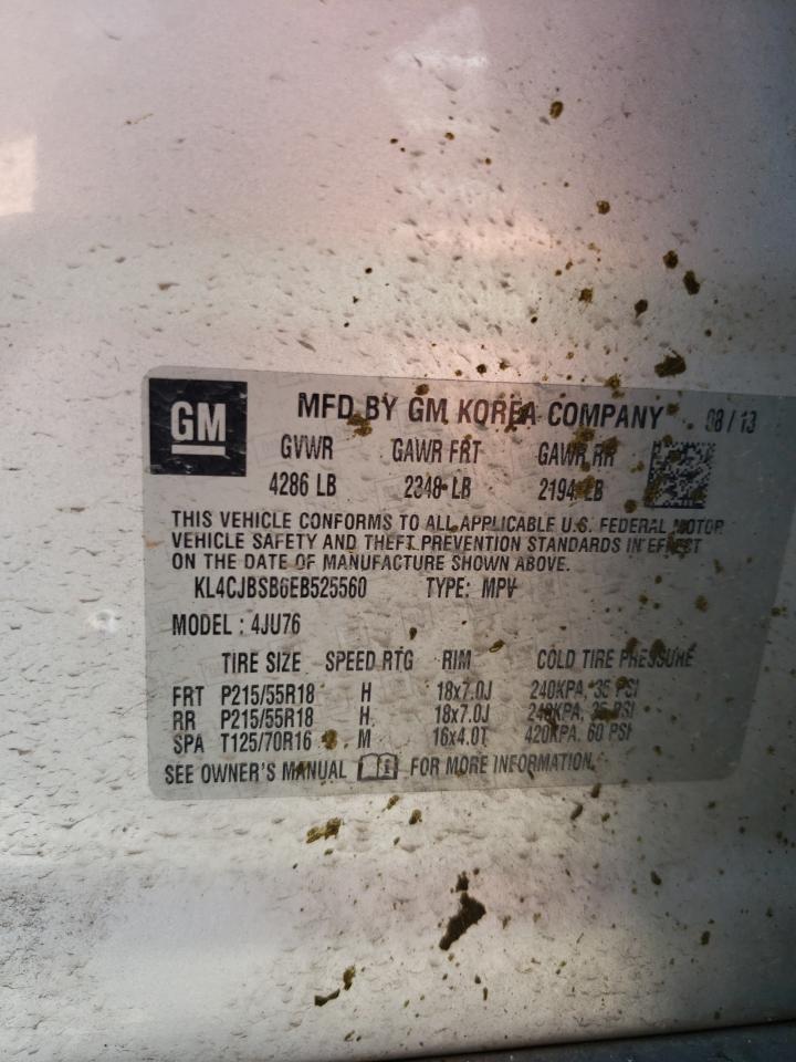 KL4CJBSB6EB525560 2014 Buick Encore Convenience