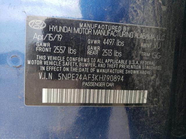 2019 HYUNDAI SONATA SE - 5NPE24AF3KH790894