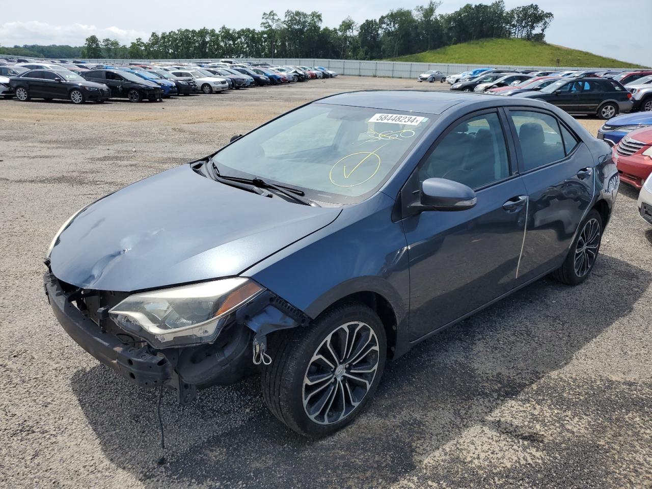 TOYOTA COROLLA L 2016 gray  gas 2T1BURHE7GC513148 photo #1