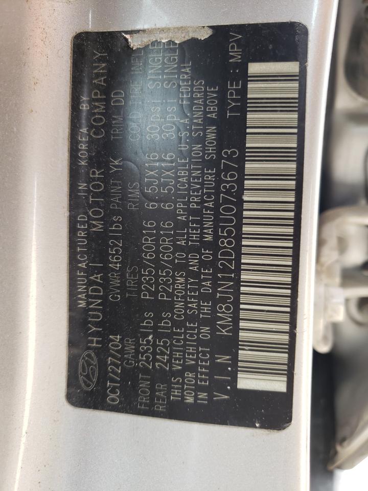 KM8JN12D85U073673 2005 Hyundai Tucson Gls