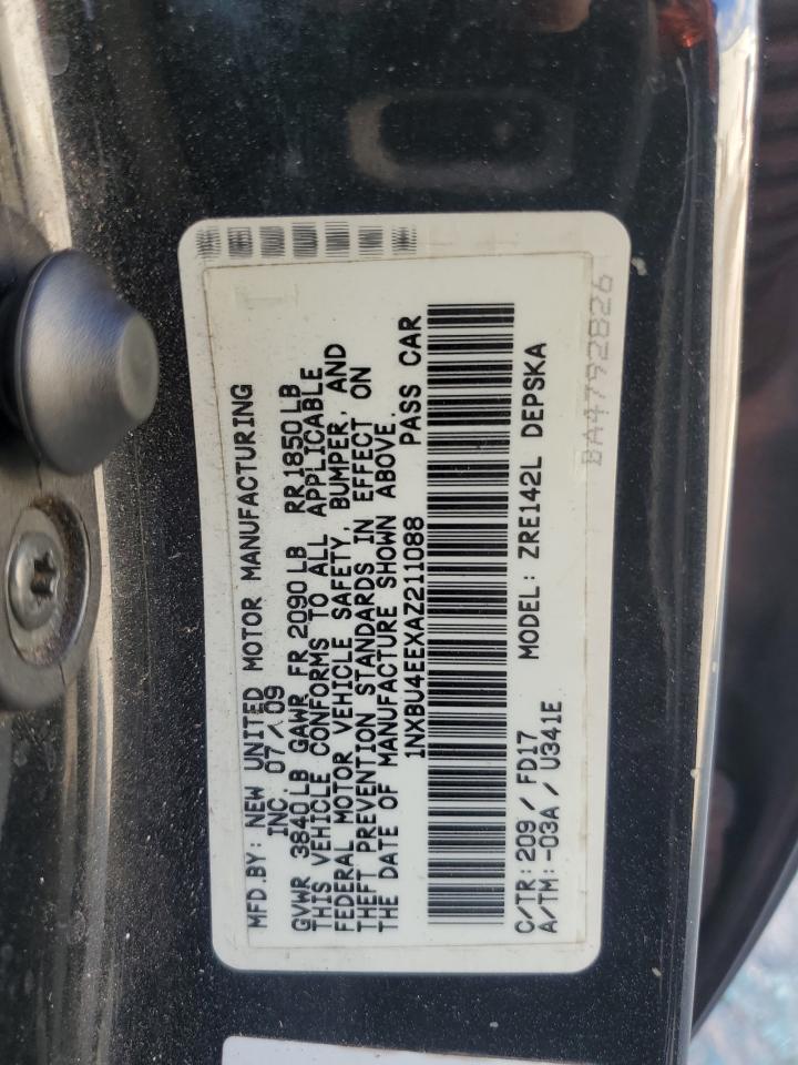 1NXBU4EEXAZ211088 2010 Toyota Corolla Base