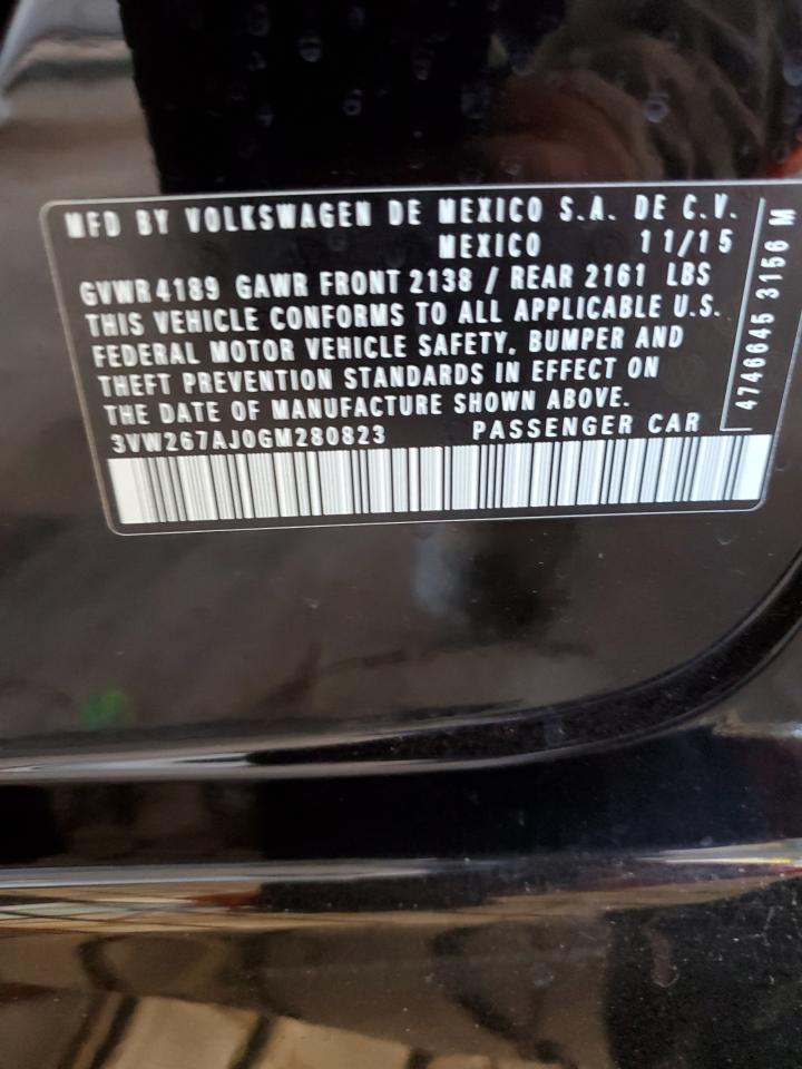 3VW267AJ0GM280823 2016 Volkswagen Jetta S