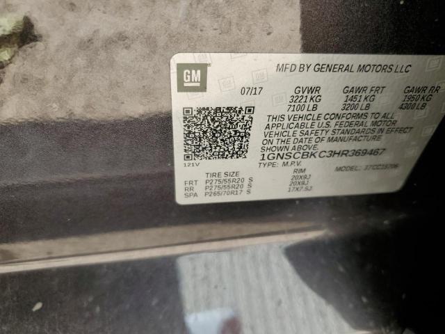 2017 Chevrolet Tahoe C1500 Lt VIN: 1GNSCBKC3HR369467 Lot: 58074794