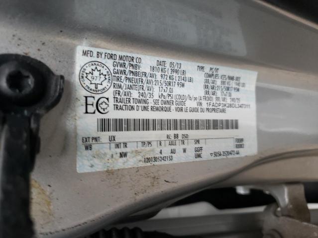 2013 Ford Focus Se VIN: 1FADP3K28DL347311 Lot: 57023374