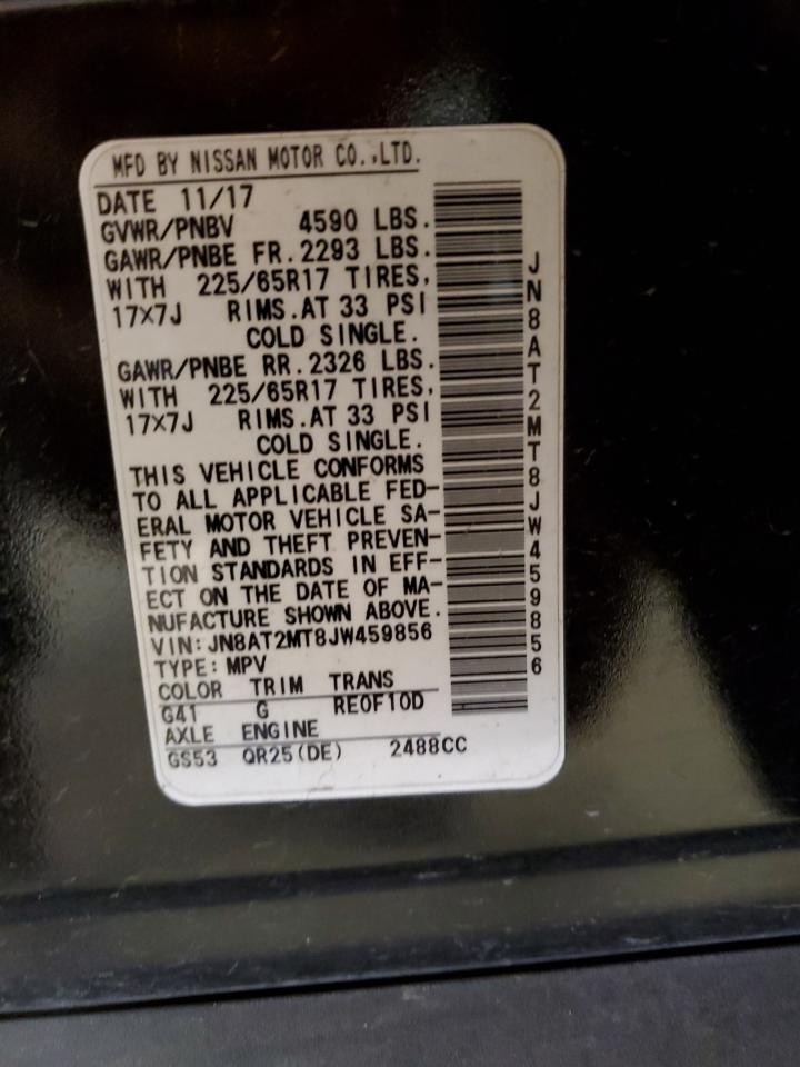 JN8AT2MT8JW459856 NISSAN ROGUE 2018