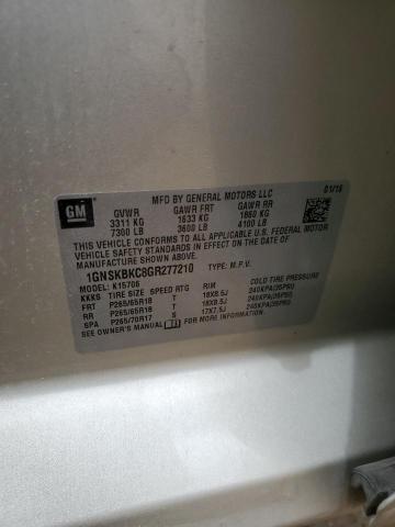 2016 CHEVROLET TAHOE K150 - 1GNSKBKC8GR277210