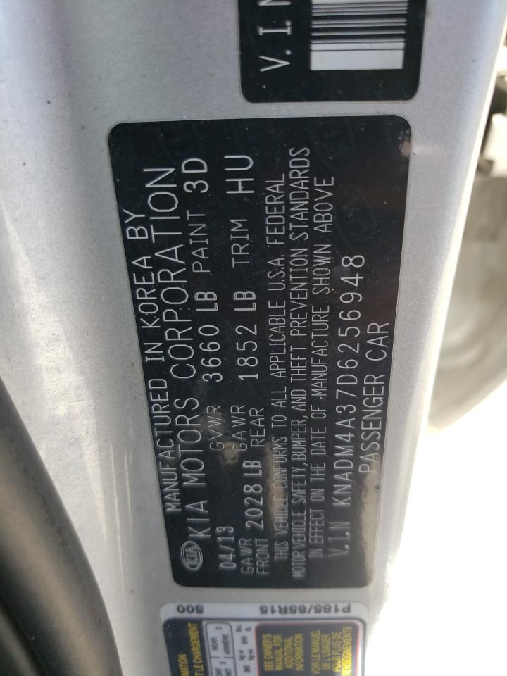 KNADM4A37D6256948 2013 Kia Rio Lx