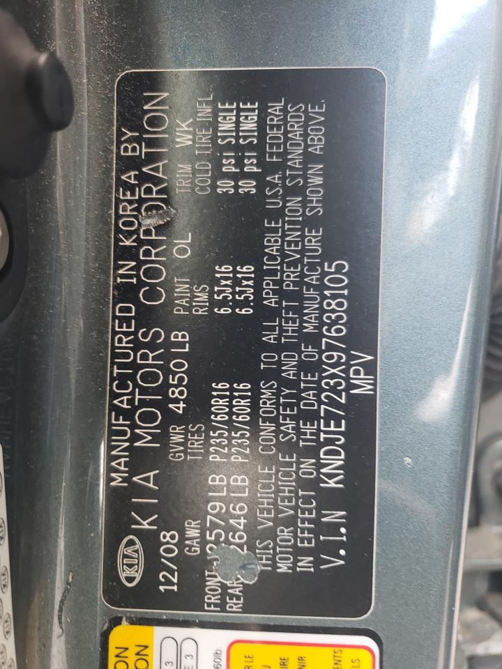 KNDJE723X97638105 2009 Kia Sportage Lx