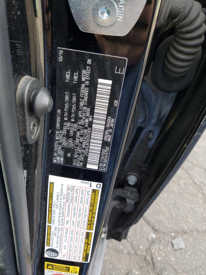 JTEBU5JR7G5392409 TOYOTA 4RUNNER 2016