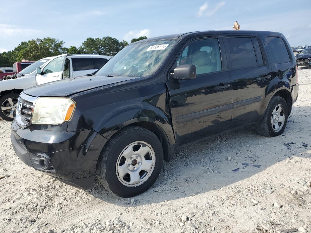 2013 Honda Pilot Lx vin: 5FNYF3H22DB008357