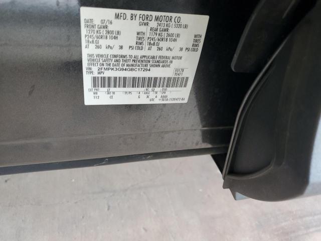 2016 Ford Edge Se VIN: 2FMPK3G94GBC17294 Lot: 57475684