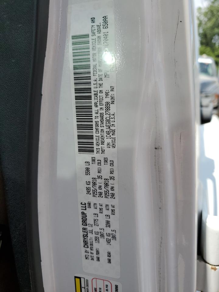 1C4BJWEG8CL278890 2012 Jeep Wrangler Unlimited Sahara