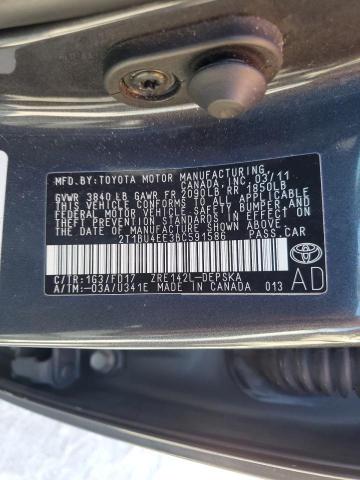 2011 Toyota Corolla Base VIN: 2T1BU4EE3BC591586 Lot: 60728674