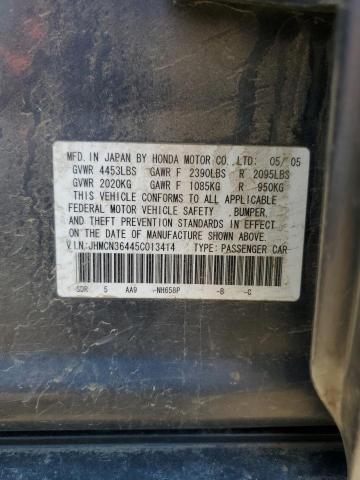 2005 Honda Accord Hybrid VIN: JHMCN36445C013414 Lot: 57692034