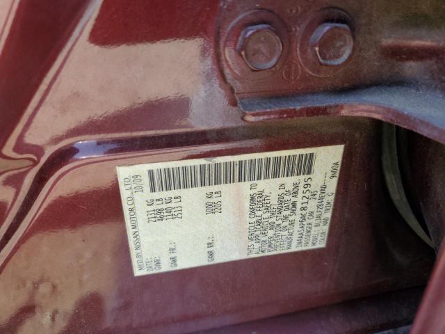 2010 Nissan Maxima S VIN: 1N4AA5AP6AC812595 Lot: 59266284