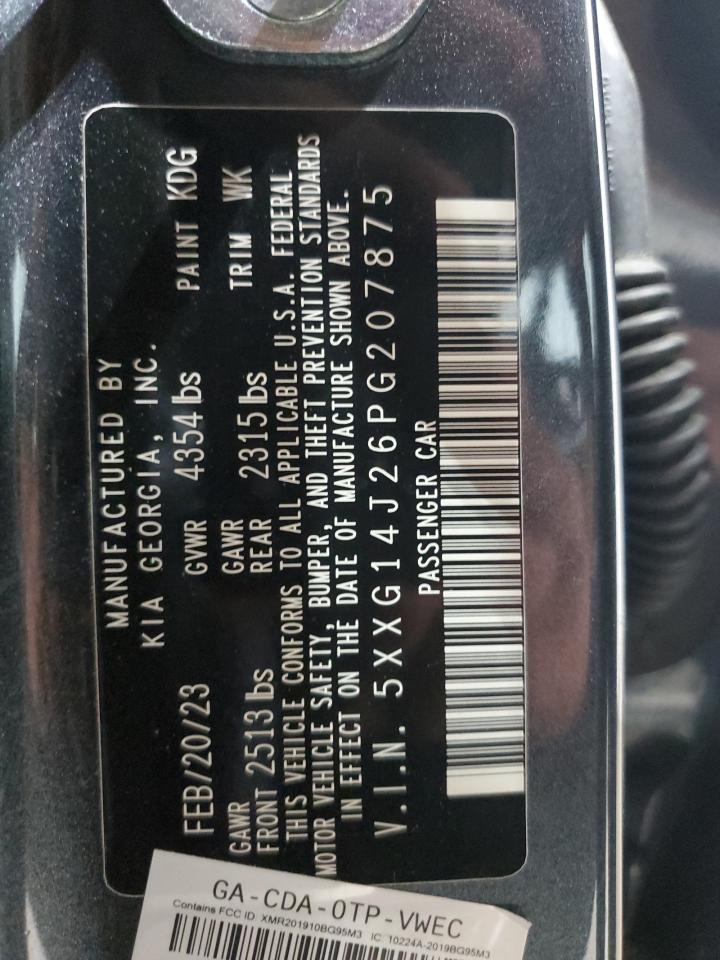 2023 Kia K5 Lxs vin: 5XXG14J26PG207875