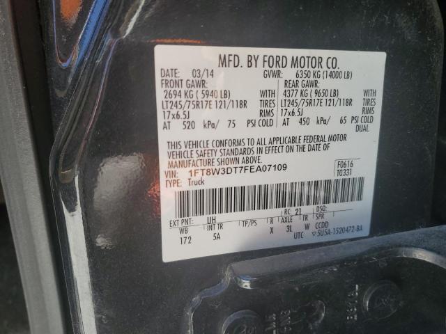 2015 Ford F350 Super Duty VIN: 1FT8W3DT7FEA07109 Lot: 57602754