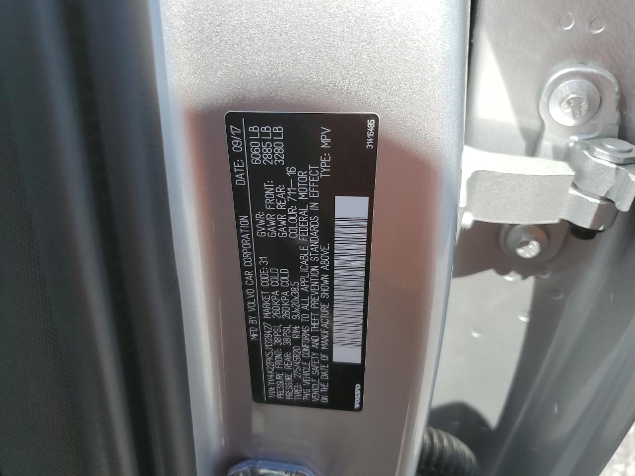 YV4A22PK5J1328427 2018 Volvo Xc90 T6