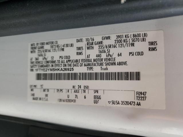 2017 Ford Transit T-150 VIN: 1FTYE2YM5HKA26925 Lot: 57744844