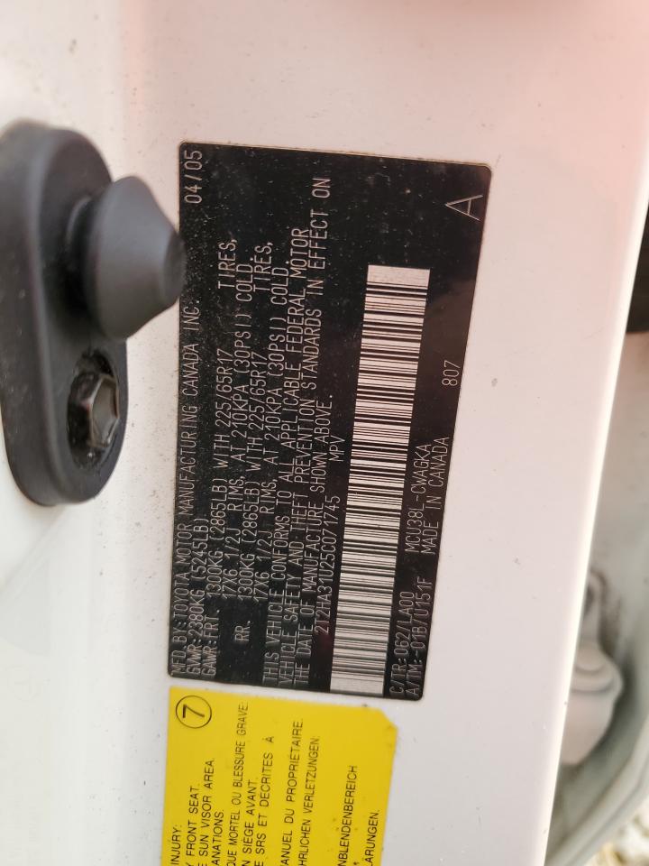 2T2HA31U25C071745 2005 Lexus Rx 330