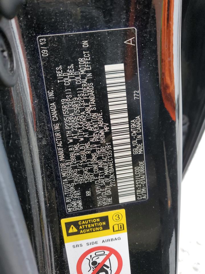 2T2ZK1BA4EC135181 2014 Lexus Rx 350