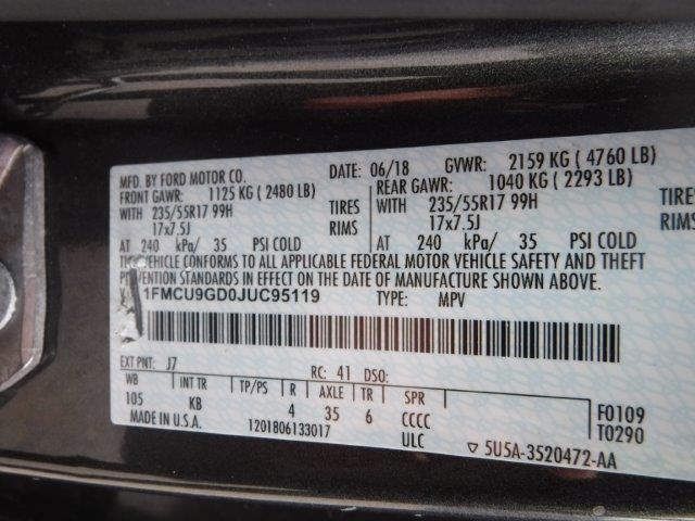 2018 FORD ESCAPE SE - 1FMCU9GD0JUC95119