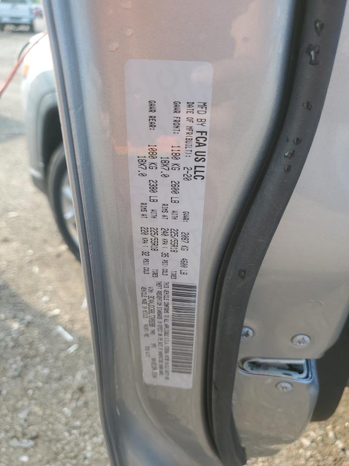 3C4NJDCB8LT209288 2020 Jeep Compass Limited