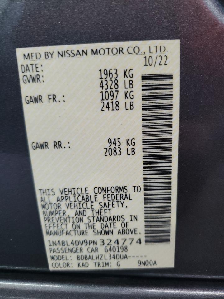 1N4BL4DV9PN324774 NISSAN ALTIMA 2023
