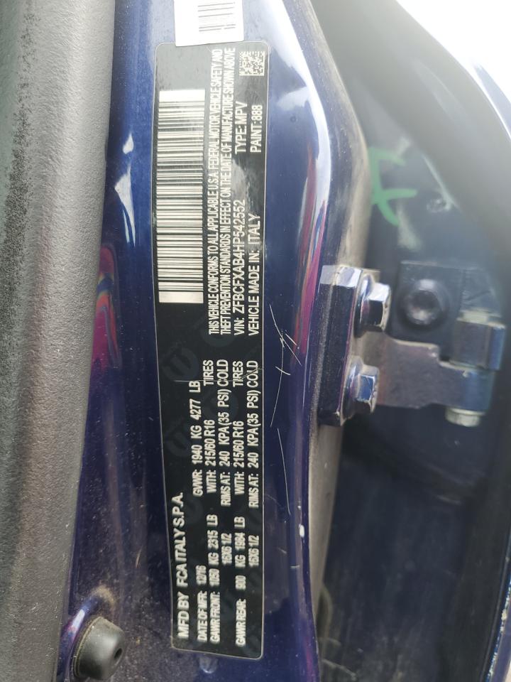 ZFBCFXAB4HP542552 2017 Fiat 500X Pop