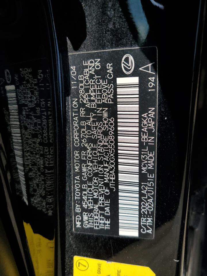 JTHBA30GX55089606 2005 Lexus Es 330