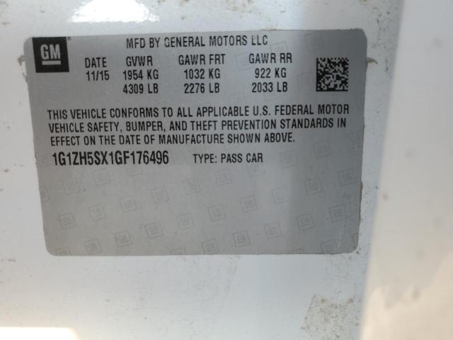 2016 CHEVROLET MALIBU PRE - 1G1ZH5SX1GF176496