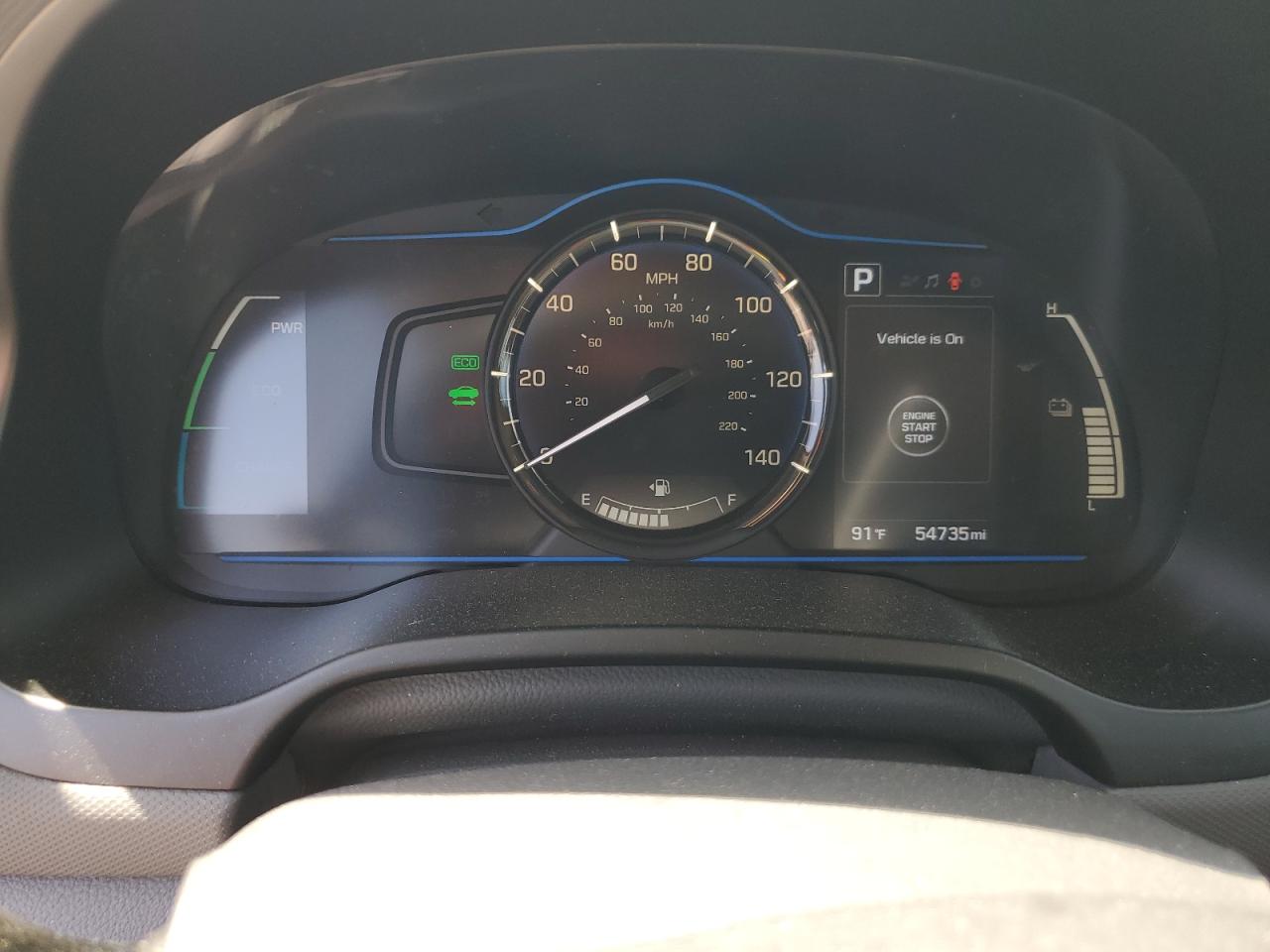 KMHC65LC1KU117382 2019 Hyundai Ioniq Blue