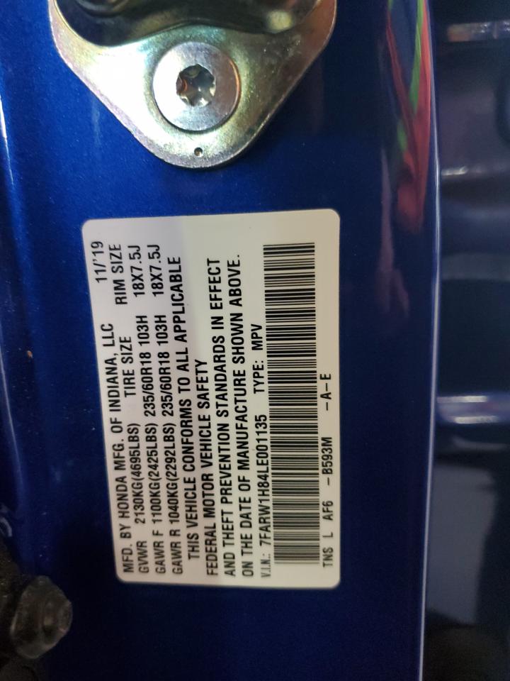 7FARW1H84LE001135 2020 Honda Cr-V Exl