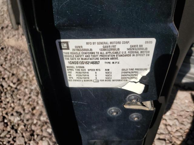 2006 Chevrolet Trailblazer Ls VIN: 1GNDS13S162149357 Lot: 58766524