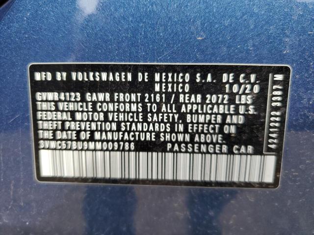 2021 Volkswagen Jetta S VIN: 3VWC57BU9MM009786 Lot: 57320944