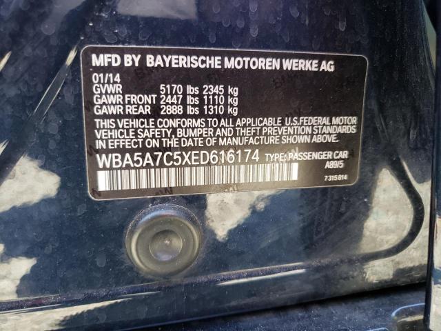 VIN WBA5A7C5XED616174 2014 BMW 5 Series, 528 XI no.12