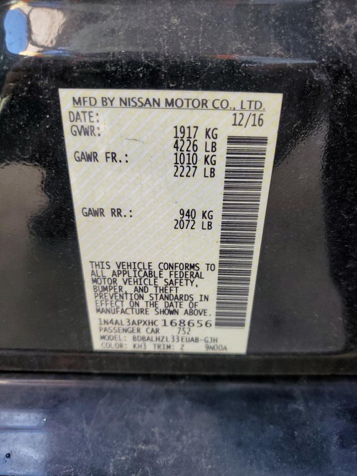 1N4AL3APXHC168656 NISSAN ALTIMA 2017