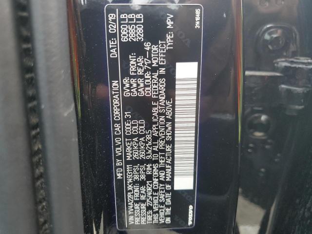 YV4A22PLXK1493111 2019 Volvo Xc90 T6 Inscription