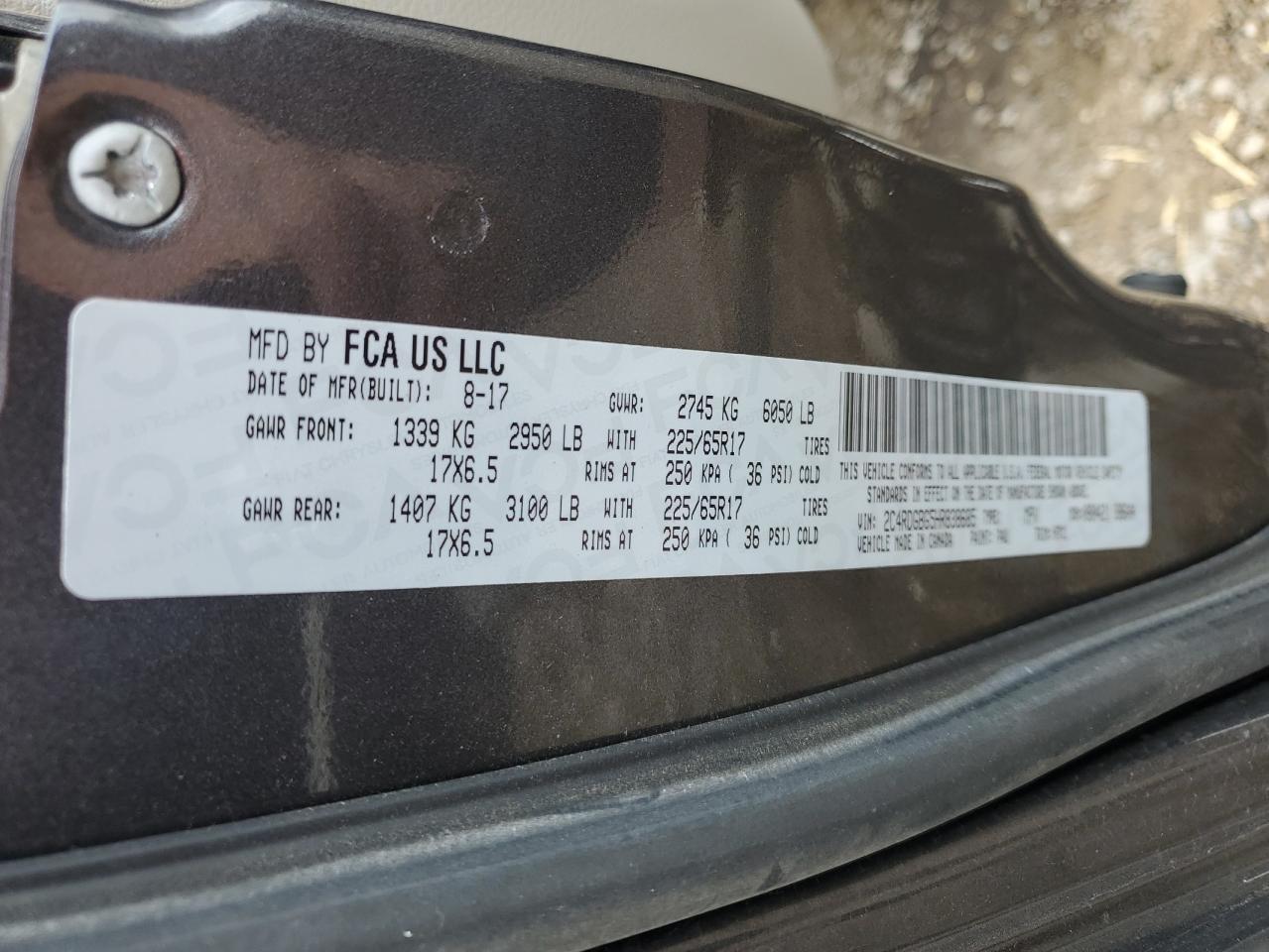 2C4RDGBG5HR838685 2017 Dodge Grand Caravan Se