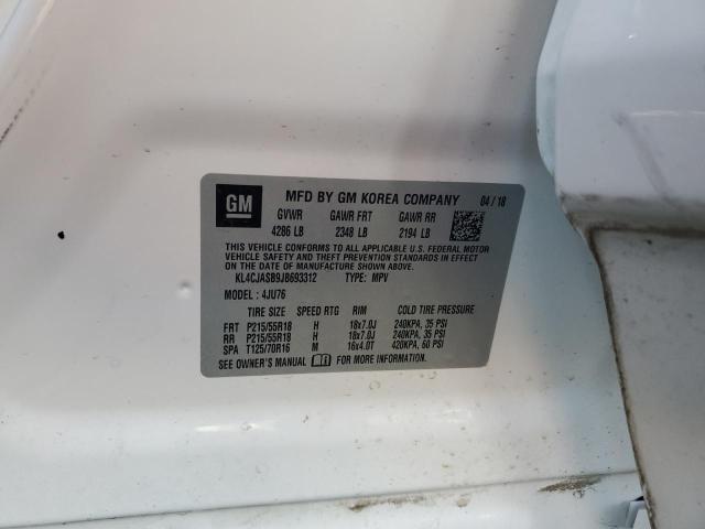 2018 Buick Encore Preferred VIN: KL4CJASB9JB693312 Lot: 57929354