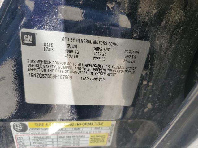 2009 Chevrolet Malibu Ls VIN: 1G1ZG57B59F107989 Lot: 55895754