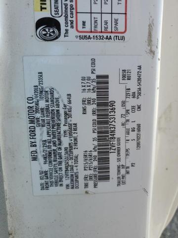 2007 Ford Mustang VIN: 1ZVFT84N375313690 Lot: 60317644