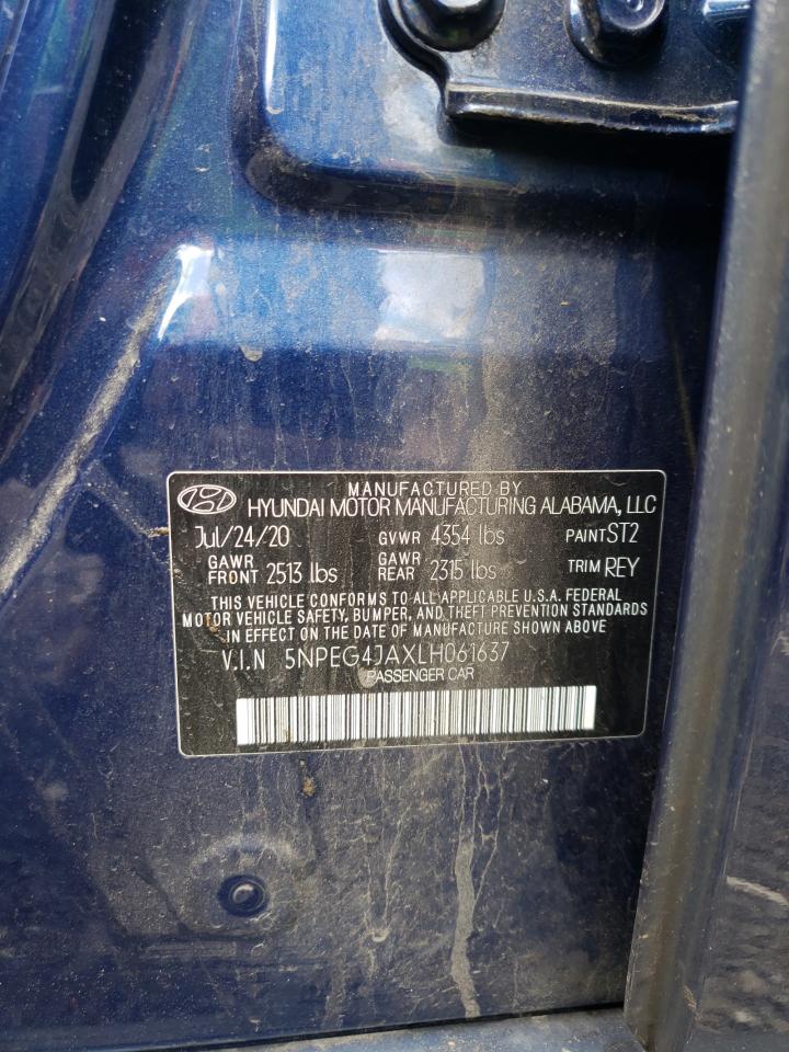 5NPEG4JAXLH061637 2020 Hyundai Sonata Se