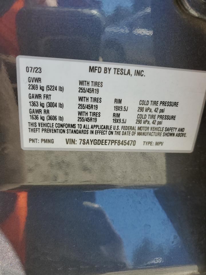 7SAYGDEE7PF845470 2023 Tesla Model Y