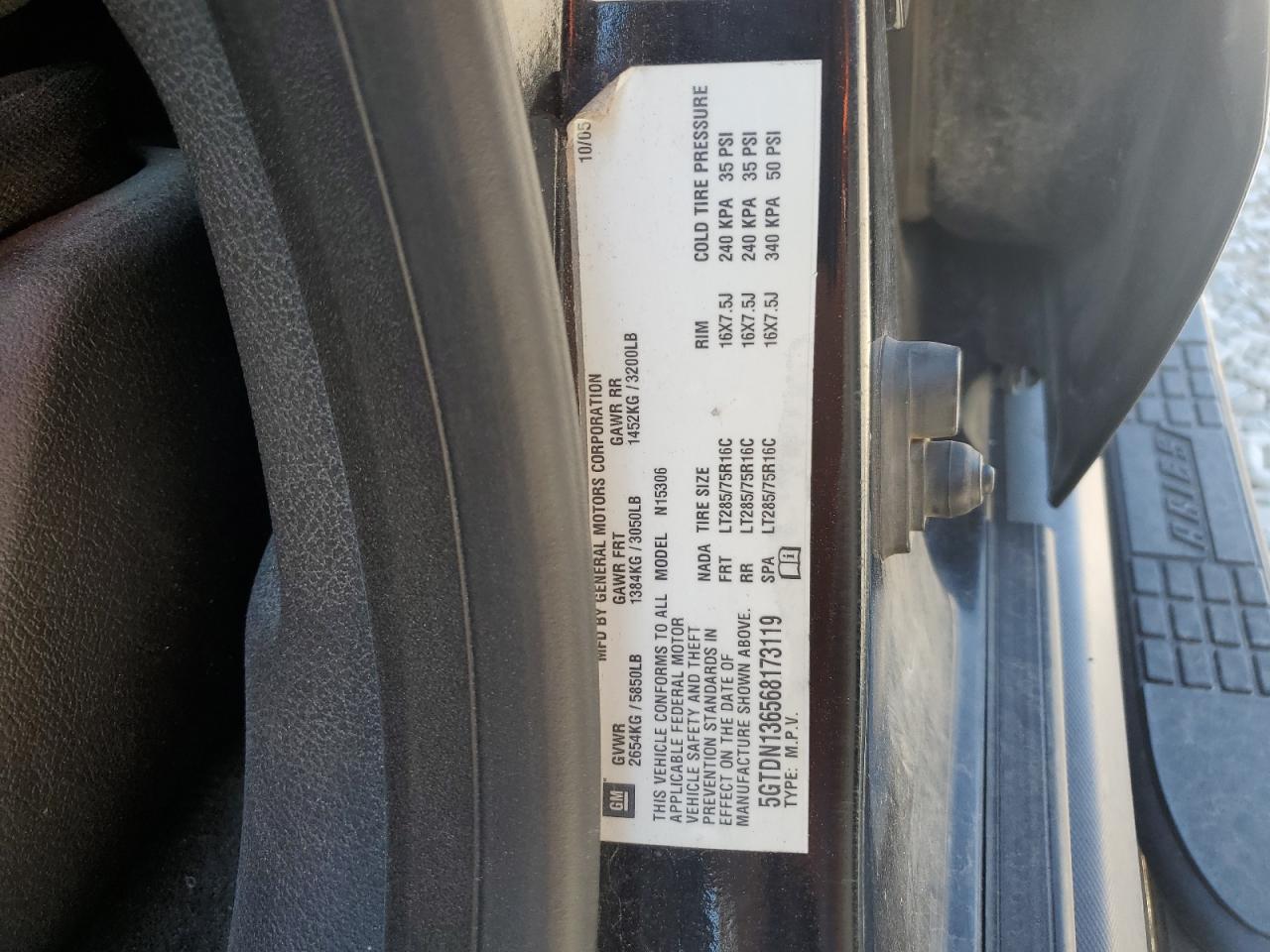 5GTDN136568173119 2006 Hummer H3