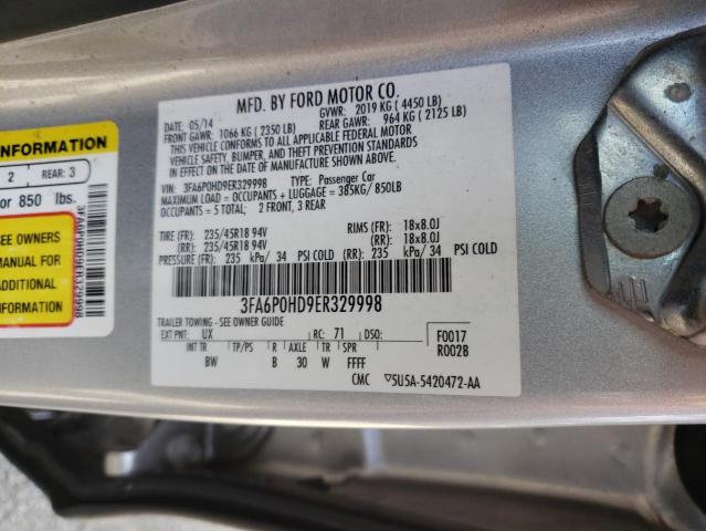 VIN 3FA6P0HD9ER329998 2014 Ford Fusion, SE no.12