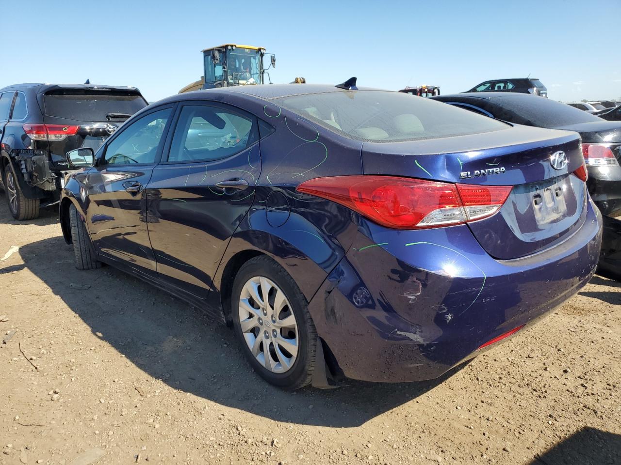 Lot #2616956381 2013 HYUNDAI ELANTRA GL