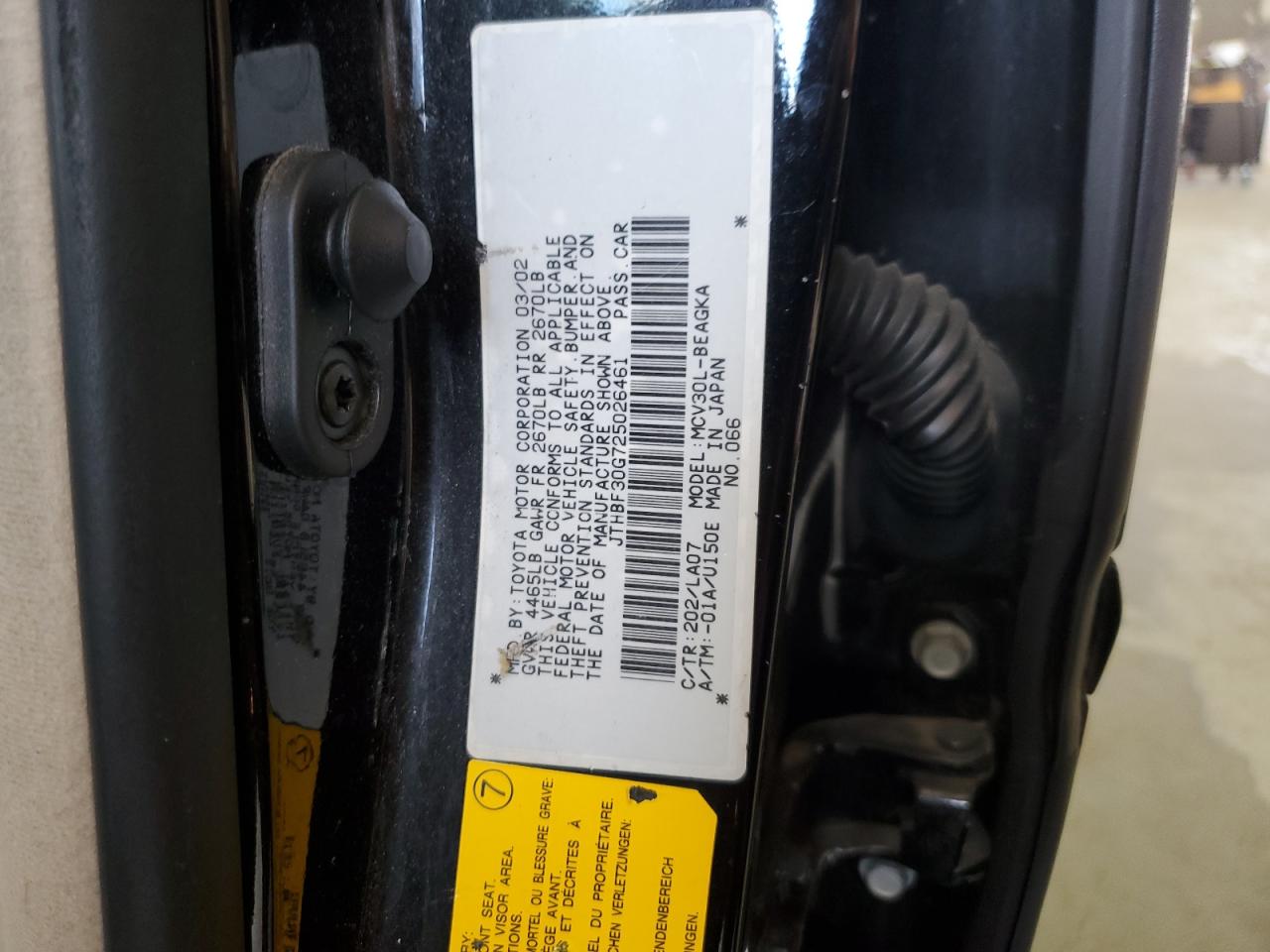 JTHBF30G725026461 2002 Lexus Es 300