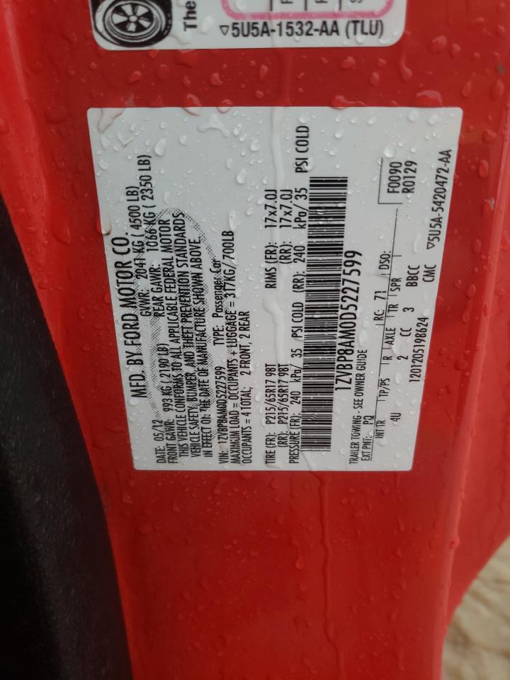 1ZVBP8AM0D5227599 2013 Ford Mustang